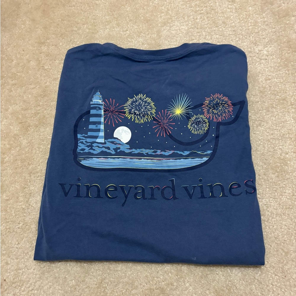 Vineyard Vines Fireworks Short Sleeve Tee